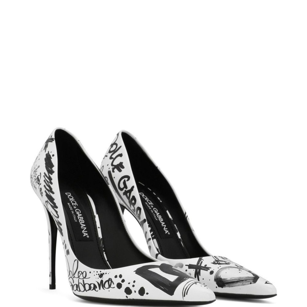 Dolce & Gabbana Logo Print Pump